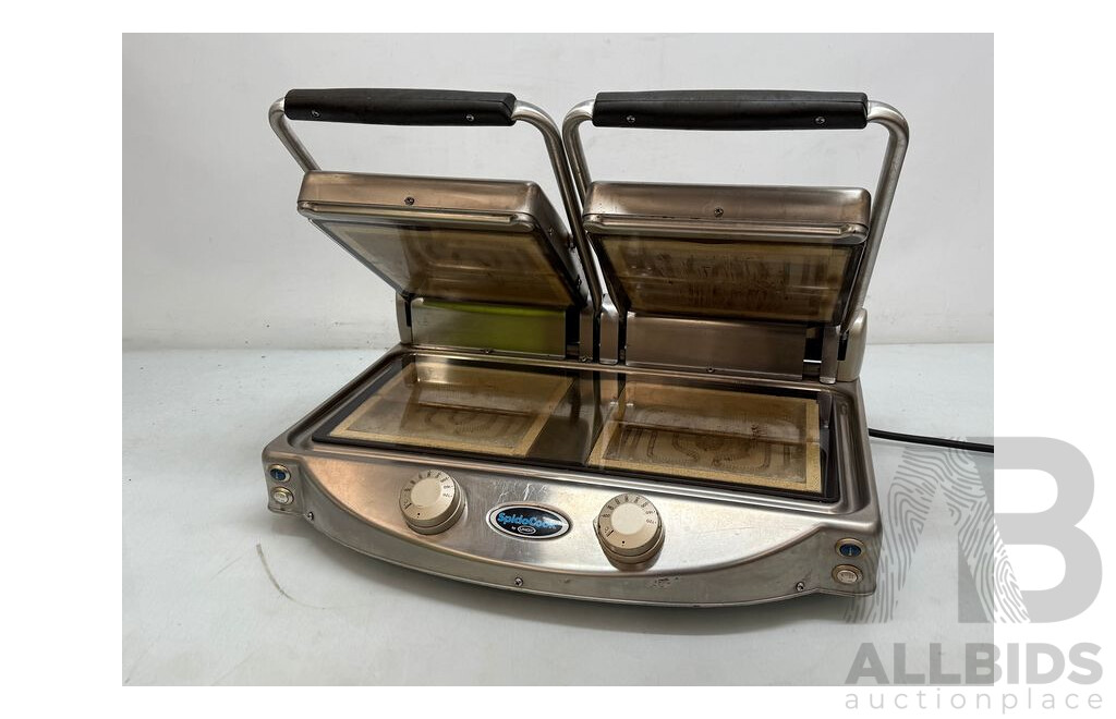 Unox Spidocook XP020T Flat Plate Transparent Glass Ceramic Double Contact Grill - ORP$1359
