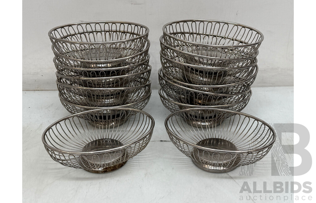 Chef Inox Stainless Steel Mini Baskets - Lot of 14