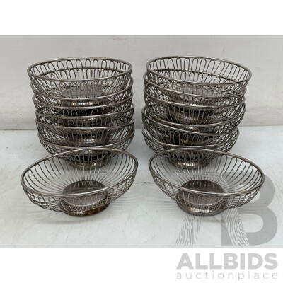 Chef Inox Stainless Steel Mini Baskets - Lot of 14