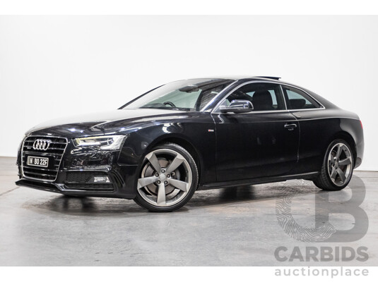 4/2014 Audi A5 2.0 TFSI Quattro (AWD) S-Line Pack 8T MY14 2d Coupe Phantom Black Turbo 2.0L