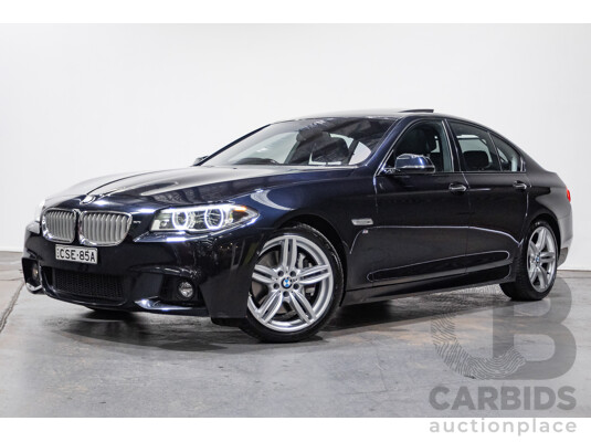 5/2014 BMW 550i LCI M-Sport F10 MY14 4d Sedan Carbon Black Metallic Twin Turbo V8 4.4L