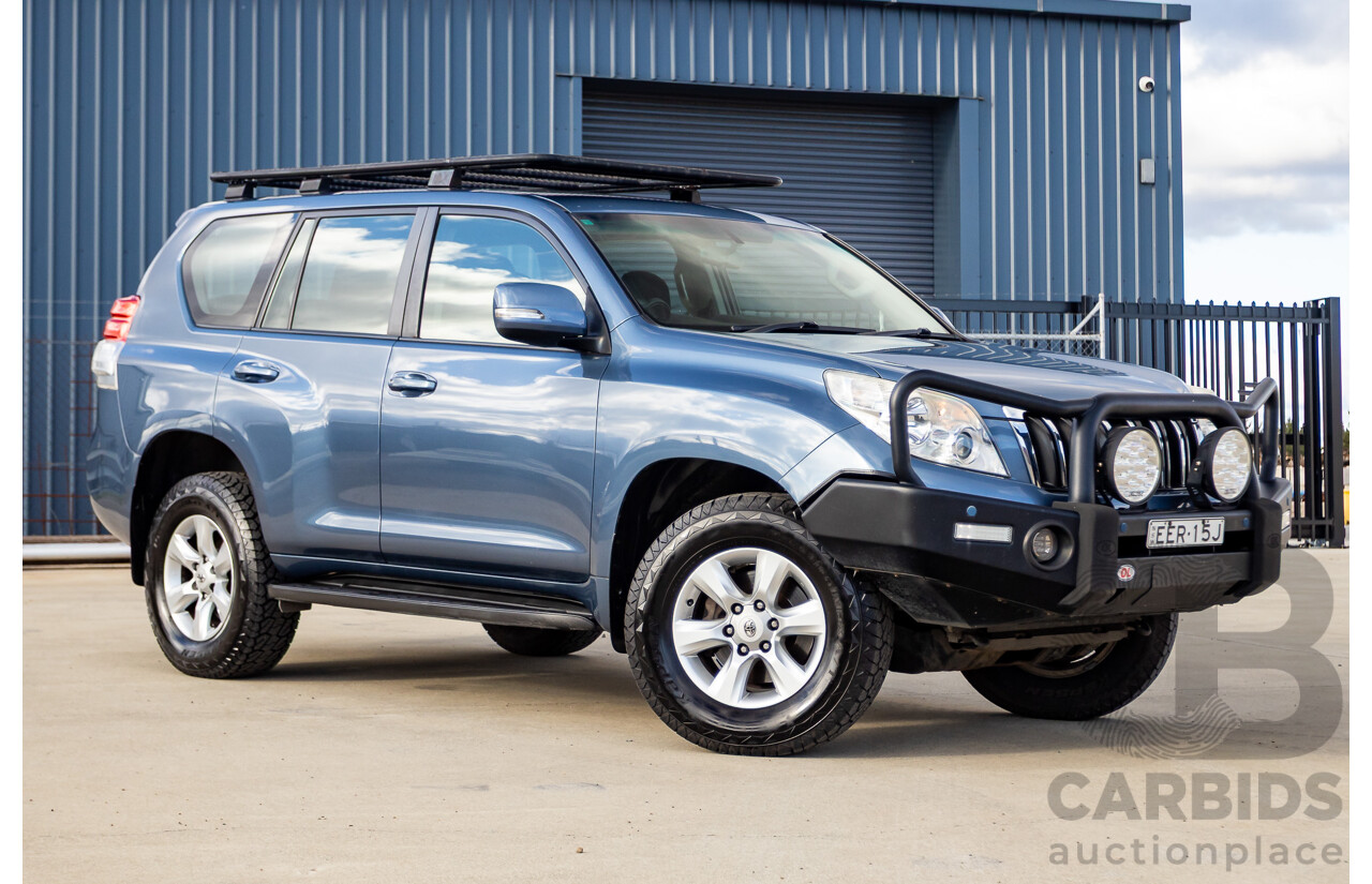 3/2010 Toyota Landcruiser Prado GXL (4x4) GRJ150R 4d Wagon Blue Storm Metallic V6 4.0L - 7 Seater