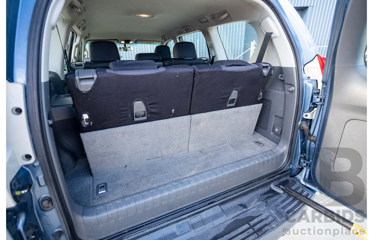 3/2010 Toyota Landcruiser Prado GXL (4x4) GRJ150R 4d Wagon Blue Storm Metallic V6 4.0L - 7 Seater