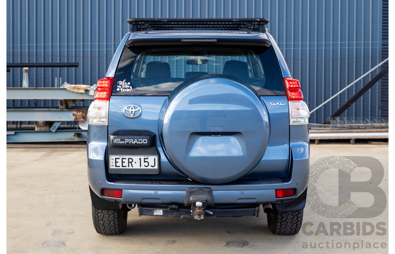 3/2010 Toyota Landcruiser Prado GXL (4x4) GRJ150R 4d Wagon Blue Storm Metallic V6 4.0L - 7 Seater