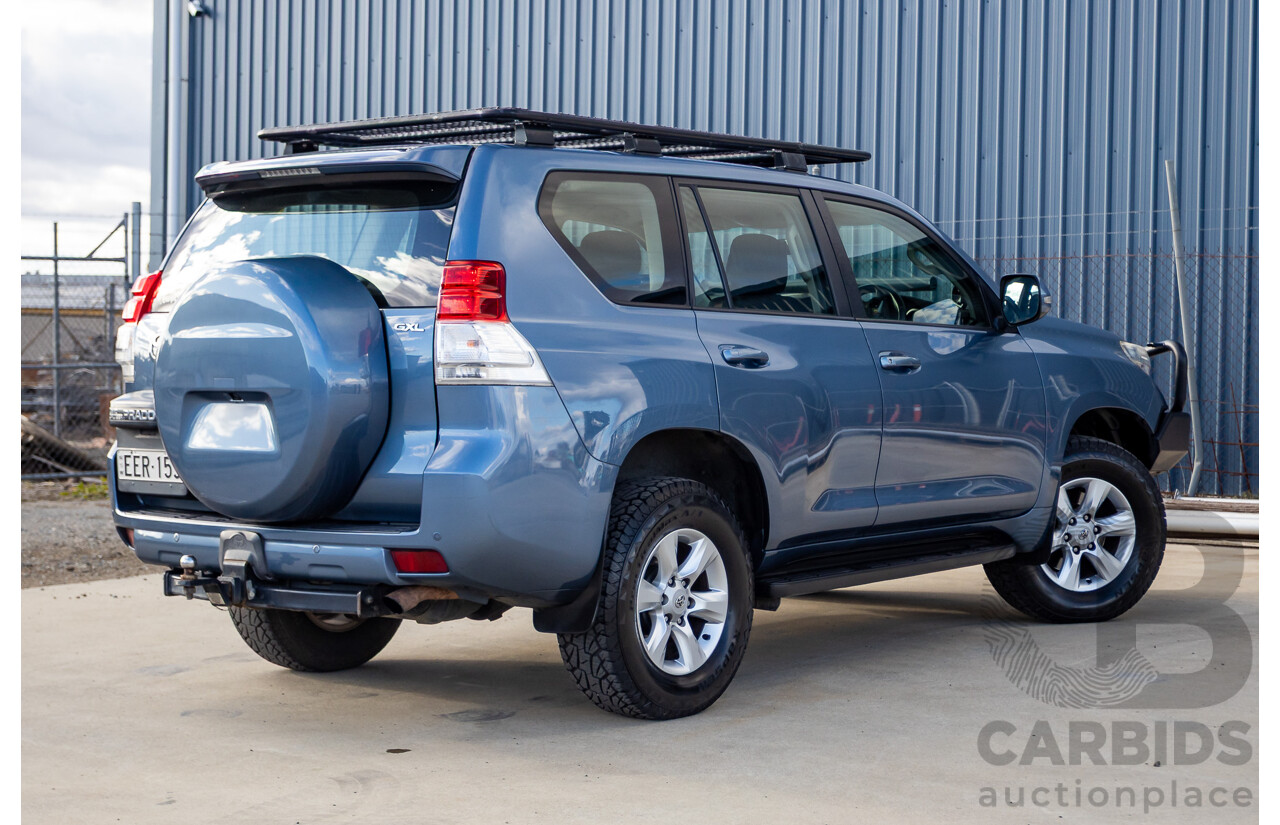 3/2010 Toyota Landcruiser Prado GXL (4x4) GRJ150R 4d Wagon Blue Storm Metallic V6 4.0L - 7 Seater