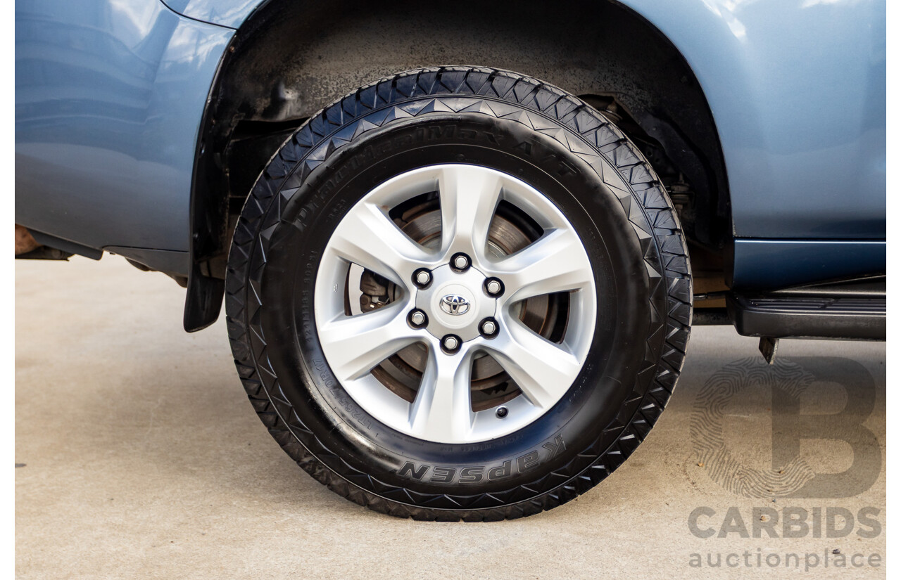 3/2010 Toyota Landcruiser Prado GXL (4x4) GRJ150R 4d Wagon Blue Storm Metallic V6 4.0L - 7 Seater