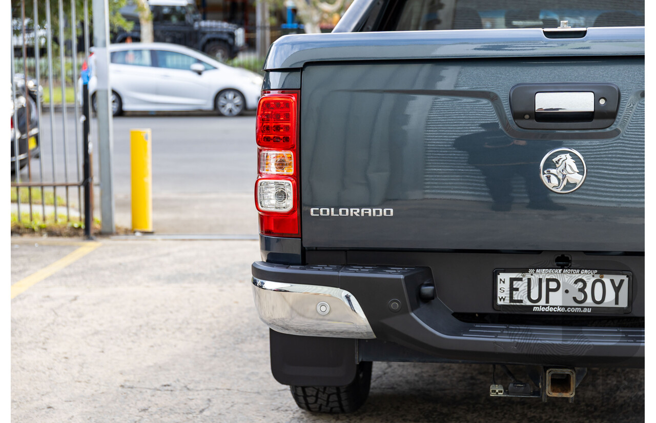 11/2019 Holden Colorado Storm (4x4) RG MY19 Crew Cab P/Up Dark Shadow Metallic Turbo Diesel 2.8L