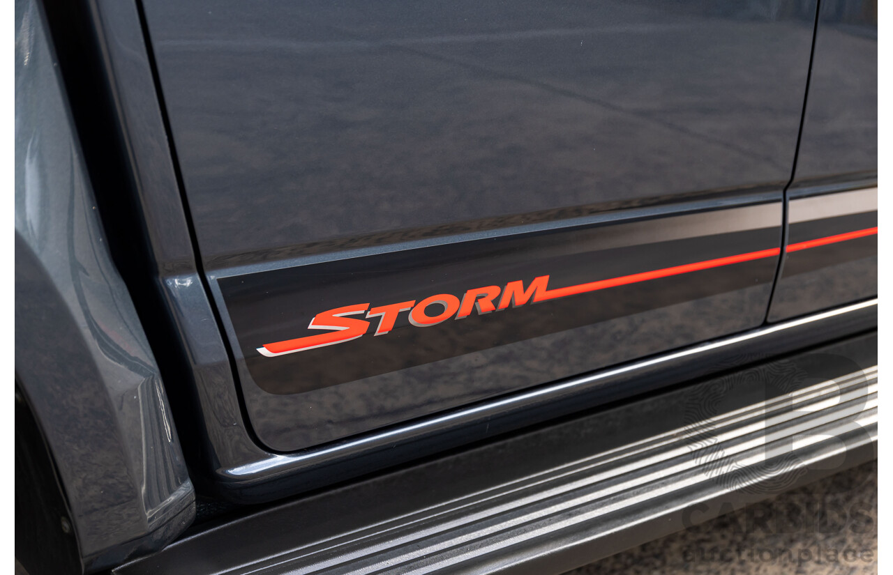 11/2019 Holden Colorado Storm (4x4) RG MY19 Crew Cab P/Up Dark Shadow Metallic Turbo Diesel 2.8L