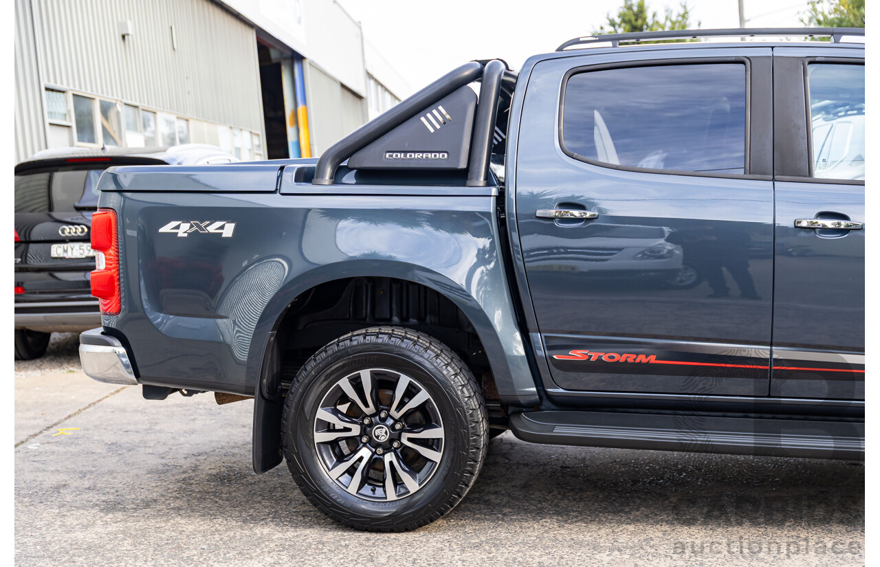11/2019 Holden Colorado Storm (4x4) RG MY19 Crew Cab P/Up Dark Shadow Metallic Turbo Diesel 2.8L