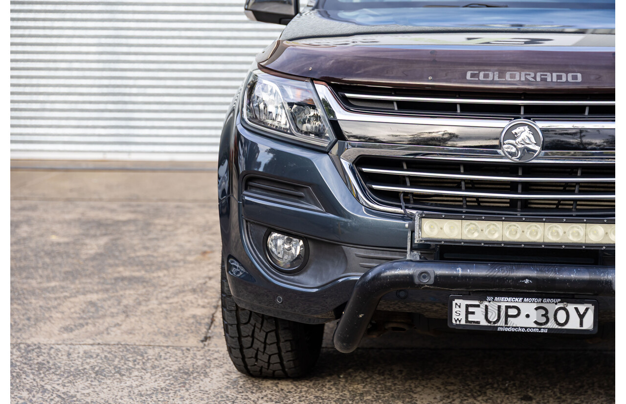 11/2019 Holden Colorado Storm (4x4) RG MY19 Crew Cab P/Up Dark Shadow Metallic Turbo Diesel 2.8L