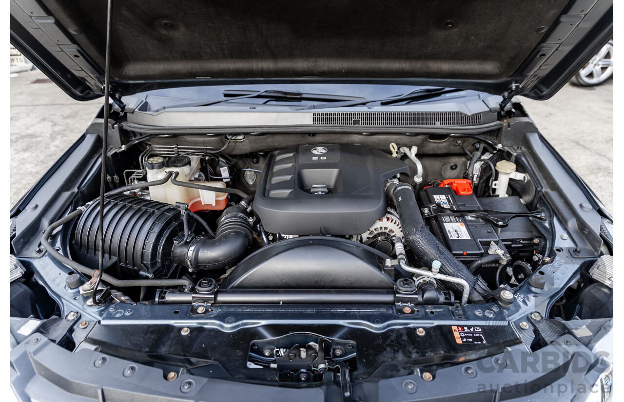 11/2019 Holden Colorado Storm (4x4) RG MY19 Crew Cab P/Up Dark Shadow Metallic Turbo Diesel 2.8L