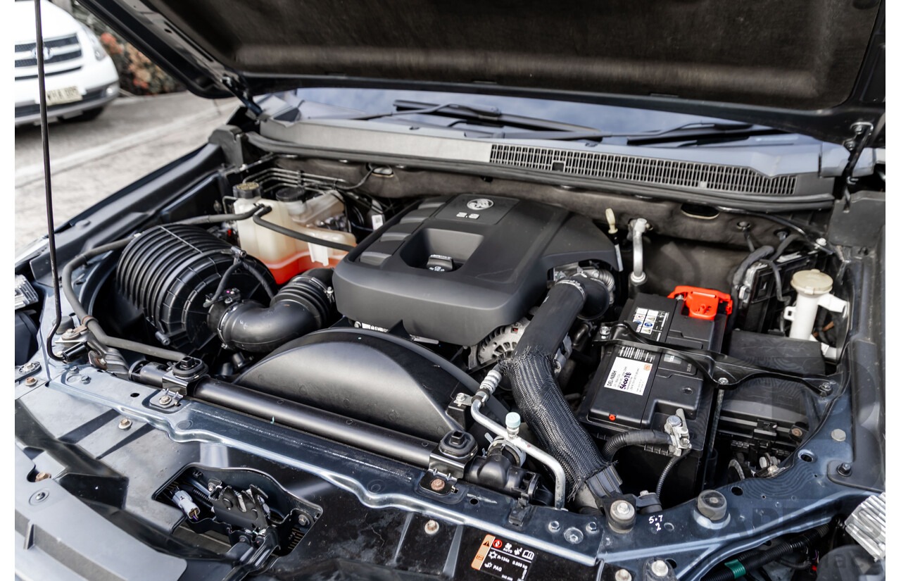 11/2019 Holden Colorado Storm (4x4) RG MY19 Crew Cab P/Up Dark Shadow Metallic Turbo Diesel 2.8L