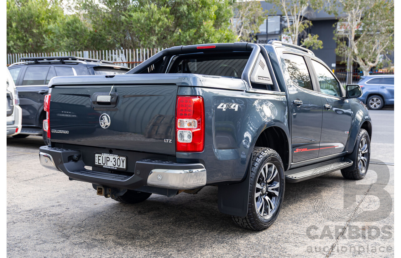 11/2019 Holden Colorado Storm (4x4) RG MY19 Crew Cab P/Up Dark Shadow Metallic Turbo Diesel 2.8L