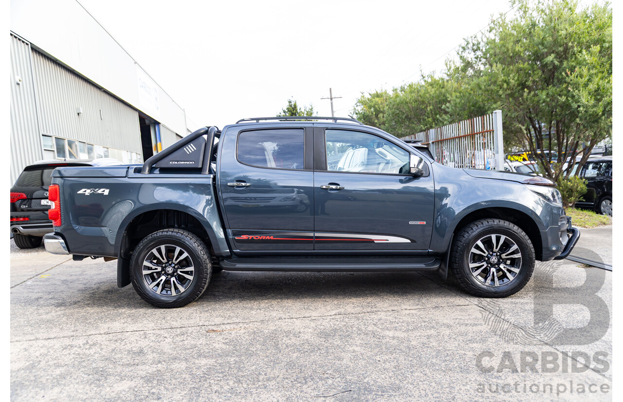 11/2019 Holden Colorado Storm (4x4) RG MY19 Crew Cab P/Up Dark Shadow Metallic Turbo Diesel 2.8L