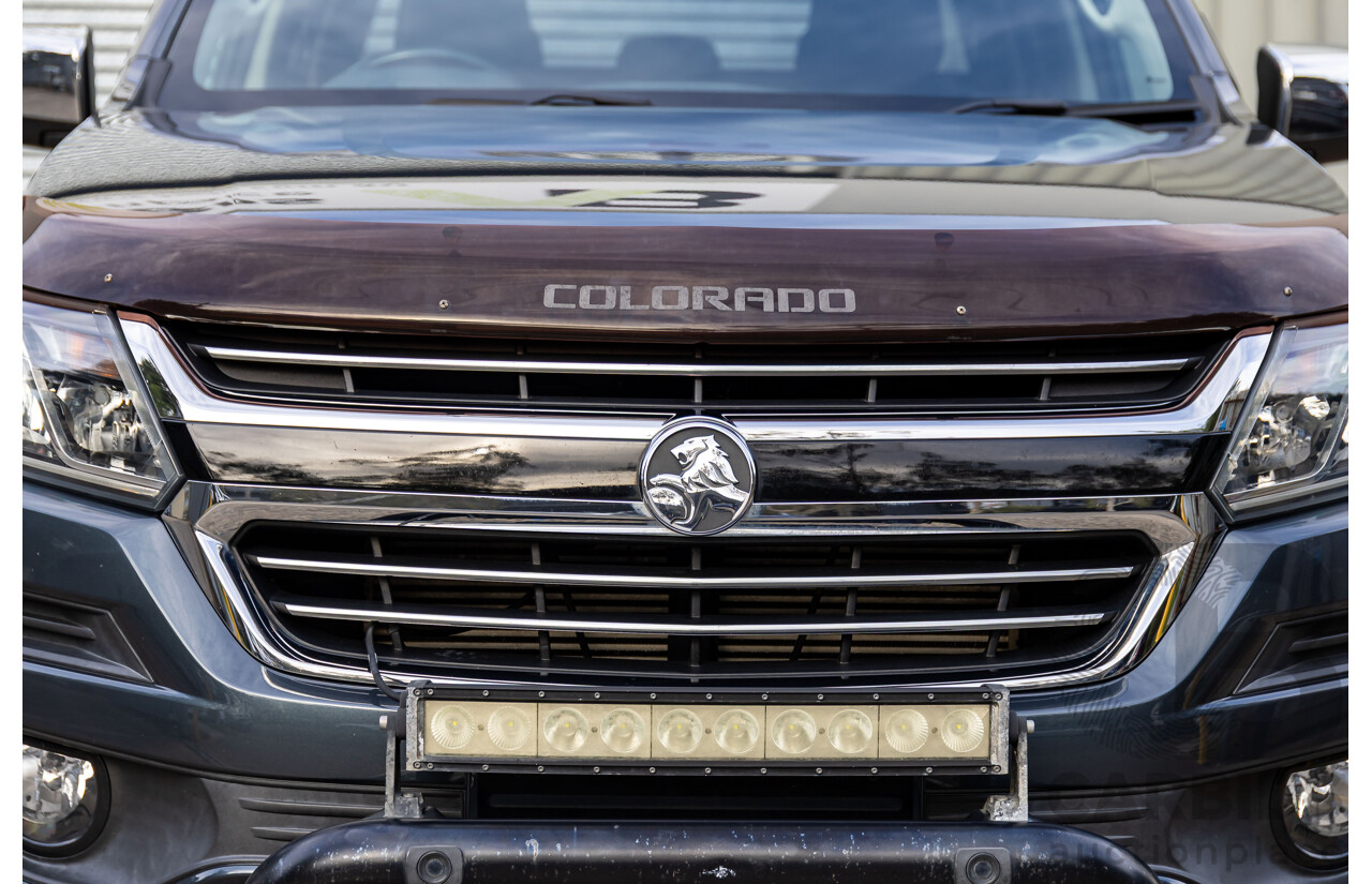 11/2019 Holden Colorado Storm (4x4) RG MY19 Crew Cab P/Up Dark Shadow Metallic Turbo Diesel 2.8L