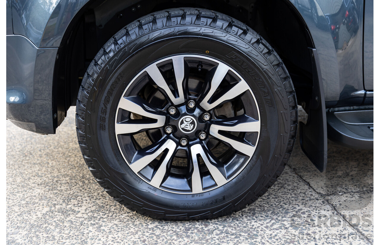 11/2019 Holden Colorado Storm (4x4) RG MY19 Crew Cab P/Up Dark Shadow Metallic Turbo Diesel 2.8L