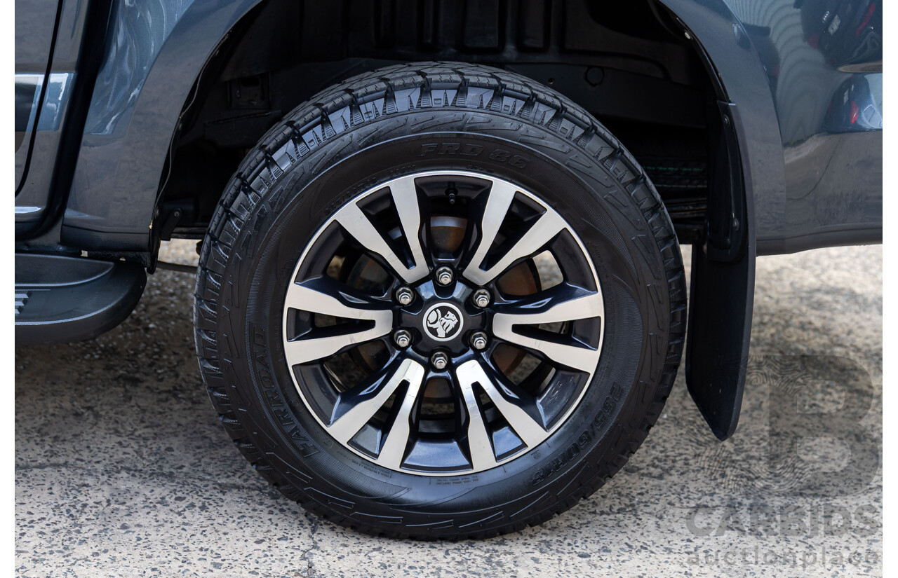 11/2019 Holden Colorado Storm (4x4) RG MY19 Crew Cab P/Up Dark Shadow Metallic Turbo Diesel 2.8L