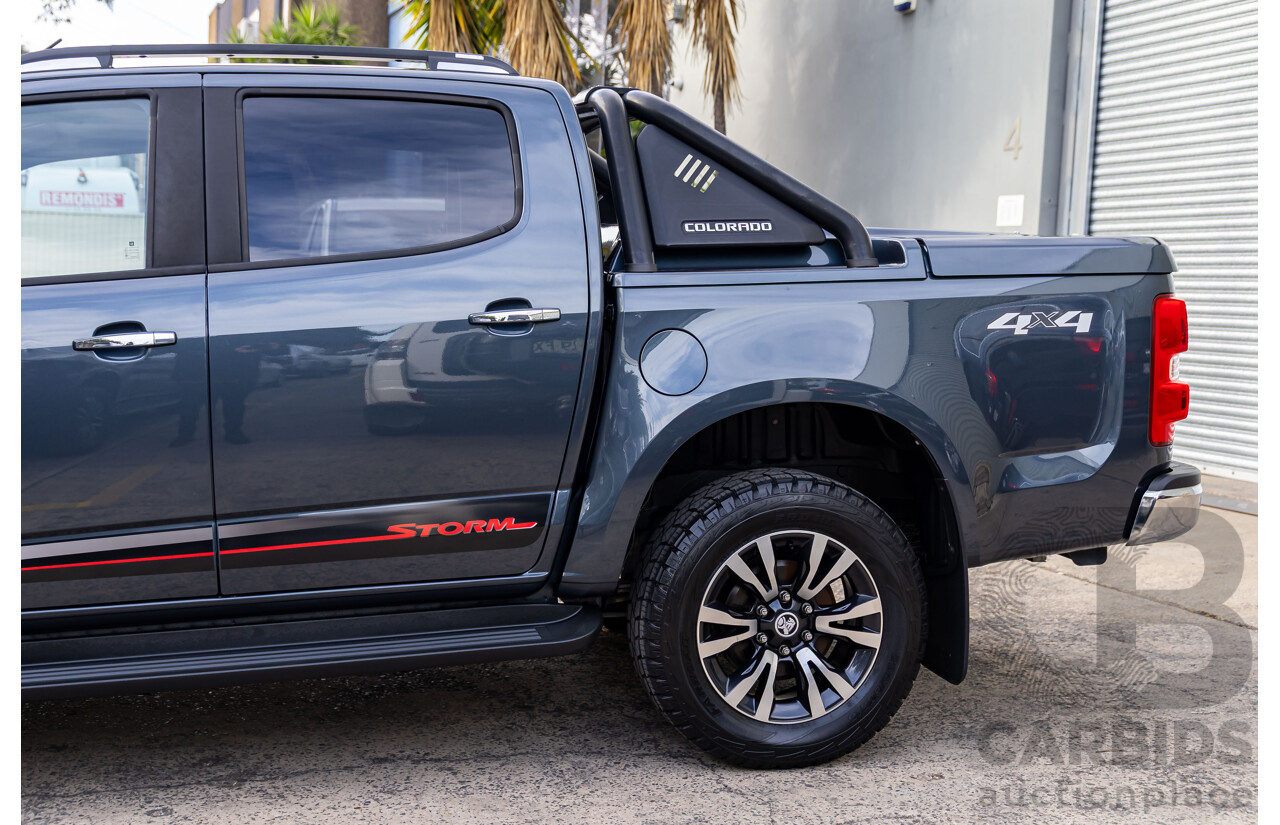 11/2019 Holden Colorado Storm (4x4) RG MY19 Crew Cab P/Up Dark Shadow Metallic Turbo Diesel 2.8L