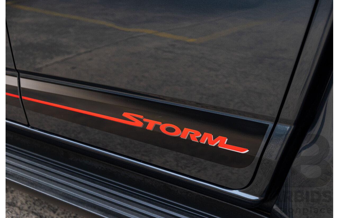 11/2019 Holden Colorado Storm (4x4) RG MY19 Crew Cab P/Up Dark Shadow Metallic Turbo Diesel 2.8L