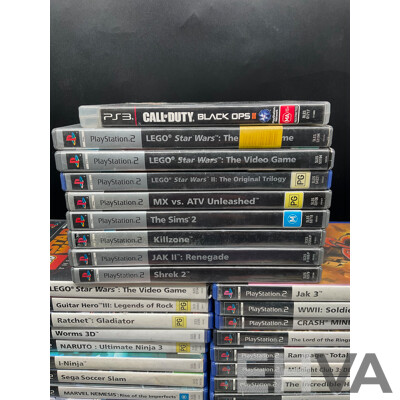 Collection PlayStation 2 Games, One PS3 - Including God of War, LEGO Star Wars, Dynasty Warriors and More - Lot of 31