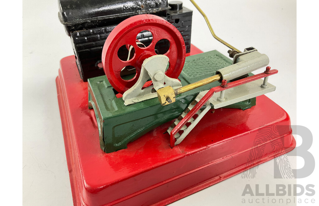 Vintage Pressed Steel Live Steam Piston/Flywheel, Made in Japan