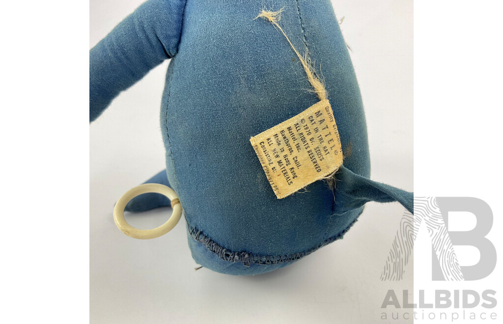 Mattel 1970's  Dr Seuss Cat in the Hat Talking Pull String Doll