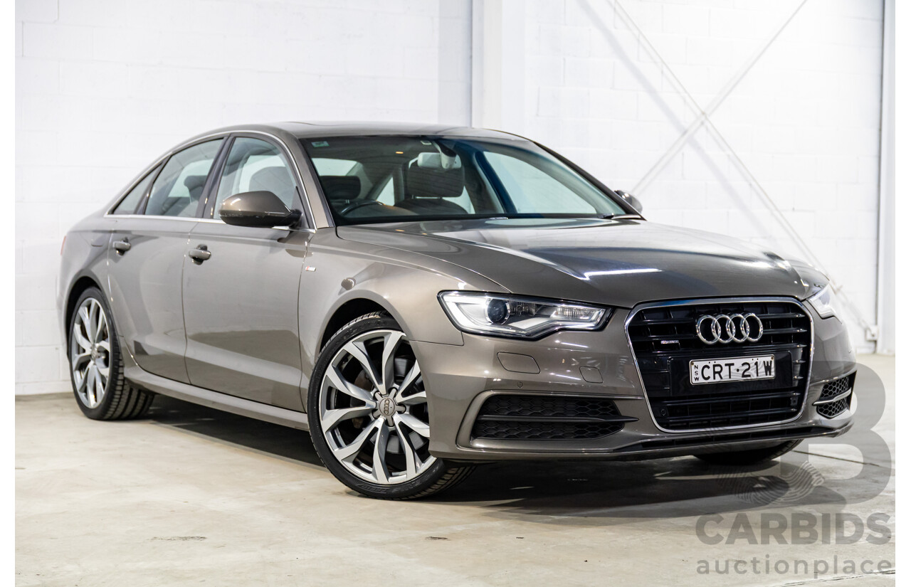 3/2012 Audi A6 3.0 TDi S-Line Quattro 4GL 4d Sedan Dakota Grey Metallic Turbo Diesel V6 3.0L