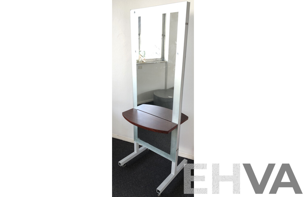 Dual Sided Mobile Salon Mirror