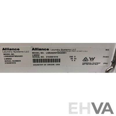 Alliance Laundry Systems Speed Queen 9kg Commercial Heavy Duty Washing Machine