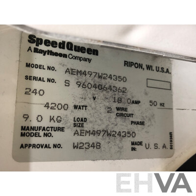 Alliance Laundry Systems Speed Queen 9kg Commercial Heavy Duty Dryer