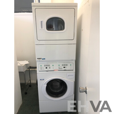Alliance Laundry Systems Stacked Commercial Washer and Dryer
