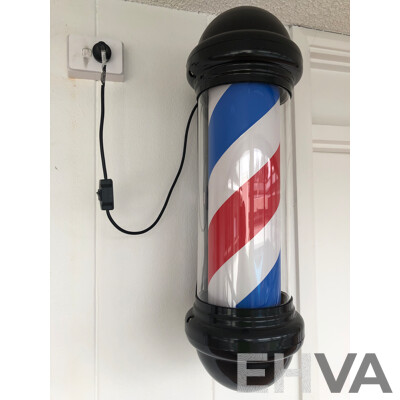 Wall Mounted Barber Pole Light