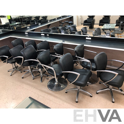 Gaslift Salon Chairs - Lot of 11