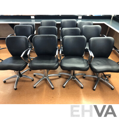Gaslift Salon Chairs - Lot of 12