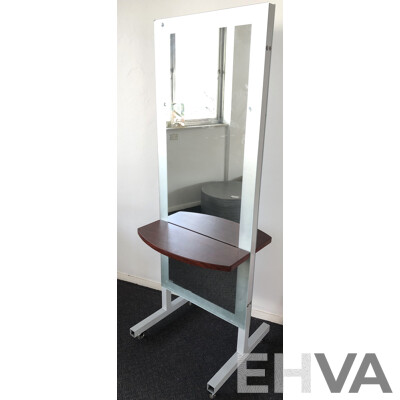 Dual Sided Mobile Salon Mirror