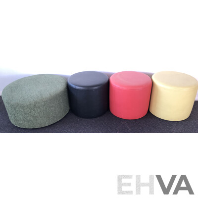 Contemporary Ottoman Stools - Lot of Four