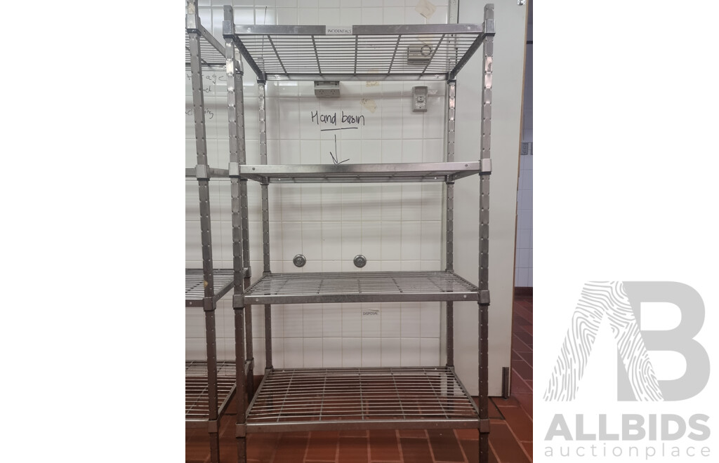 Lot of 2 Kitchen Storage Shelving