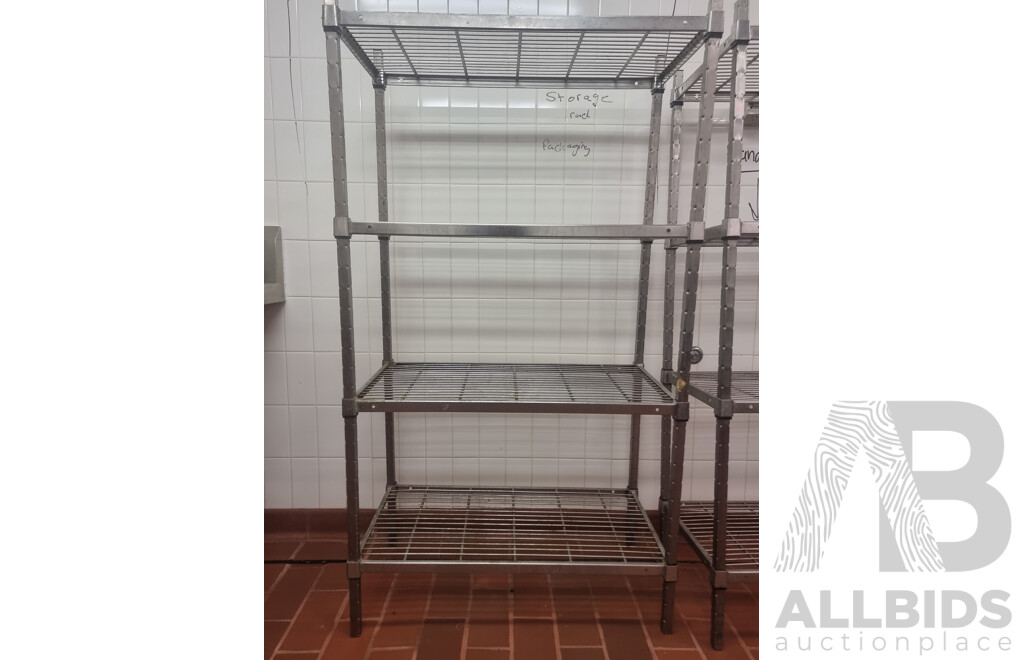 Lot of 2 Kitchen Storage Shelving