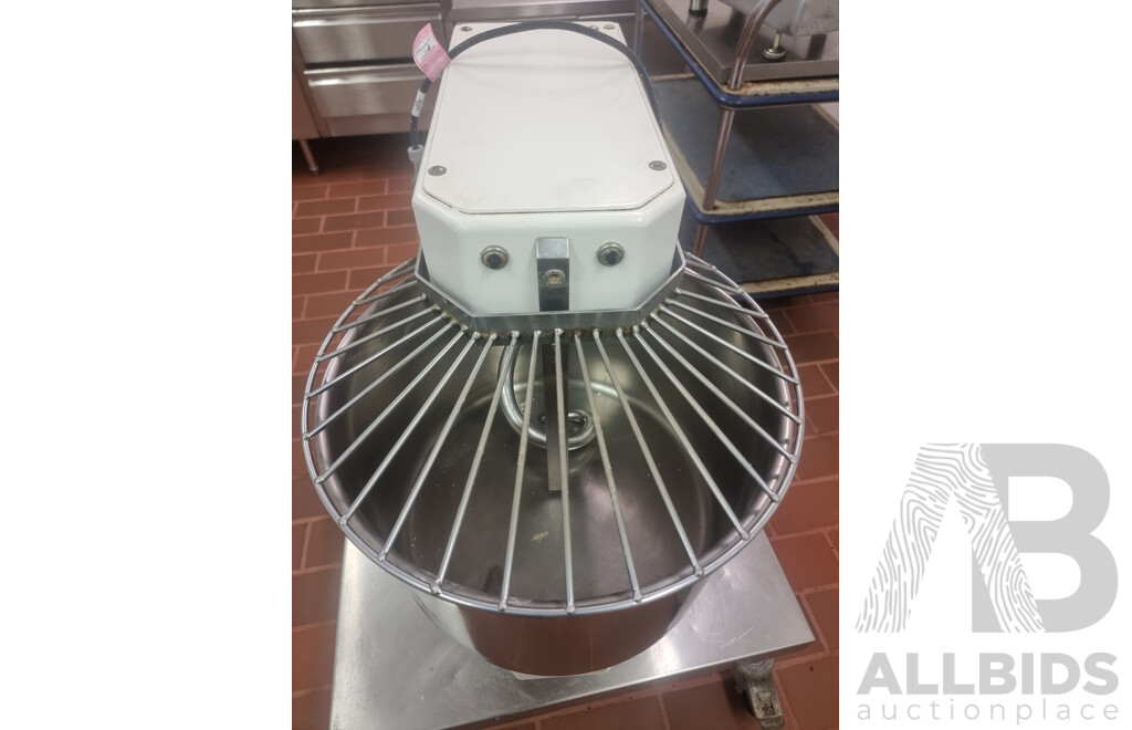 I.G.F Italstampi Commercial Dough Mixer on 4 Wheeled Dolly
