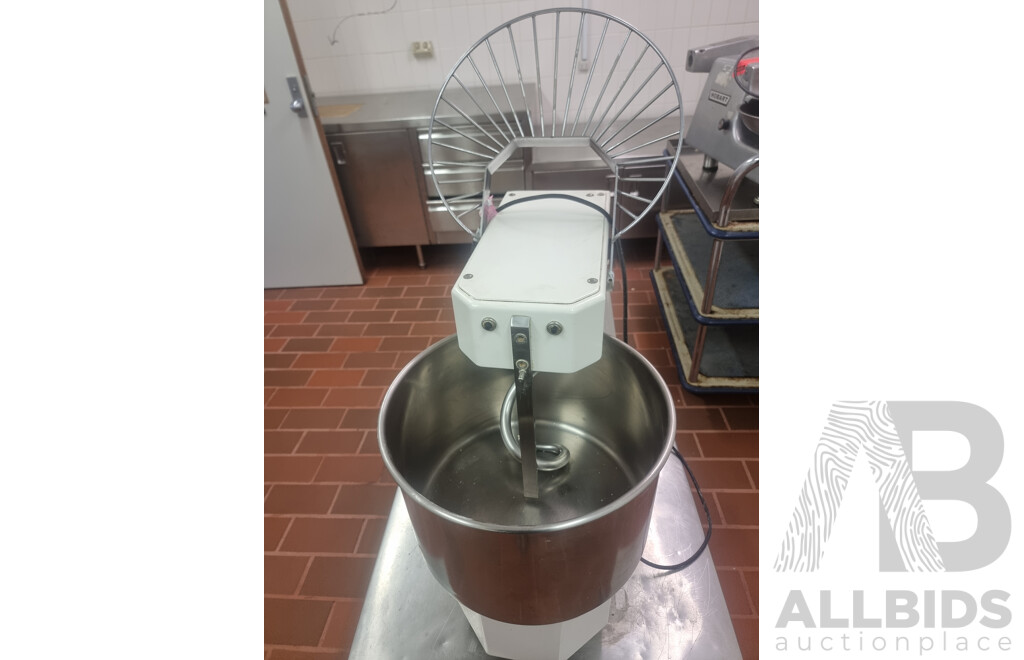 I.G.F Italstampi Commercial Dough Mixer on 4 Wheeled Dolly
