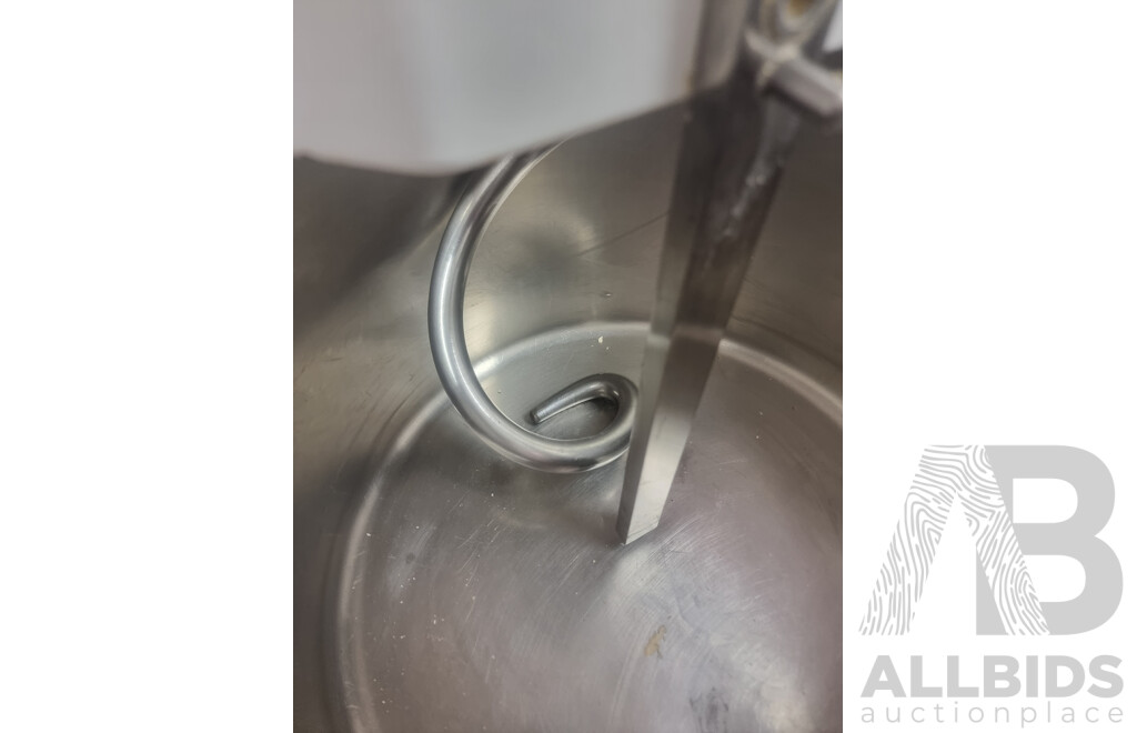 I.G.F Italstampi Commercial Dough Mixer on 4 Wheeled Dolly