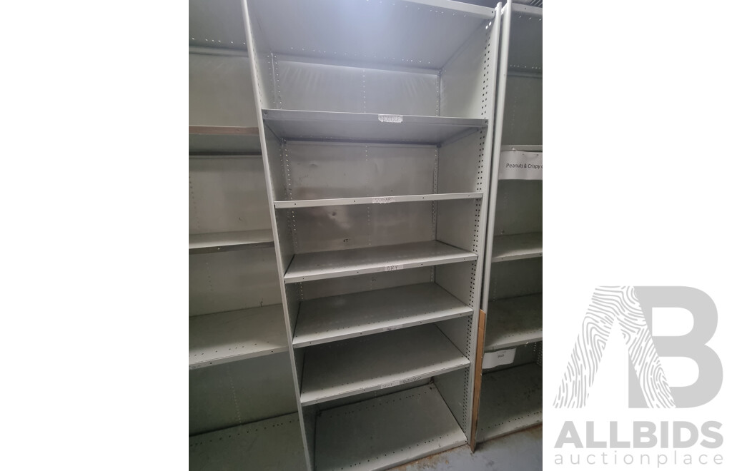 7 Bays of Metal Shelving & Miscellaneous Items ETC