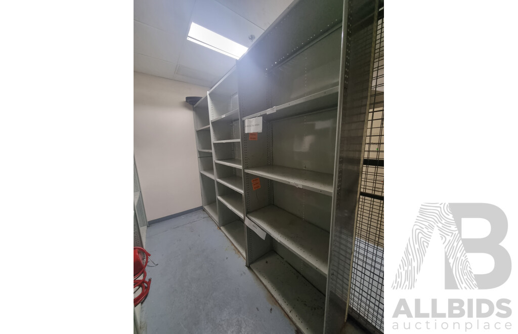 7 Bays of Metal Shelving & Miscellaneous Items ETC