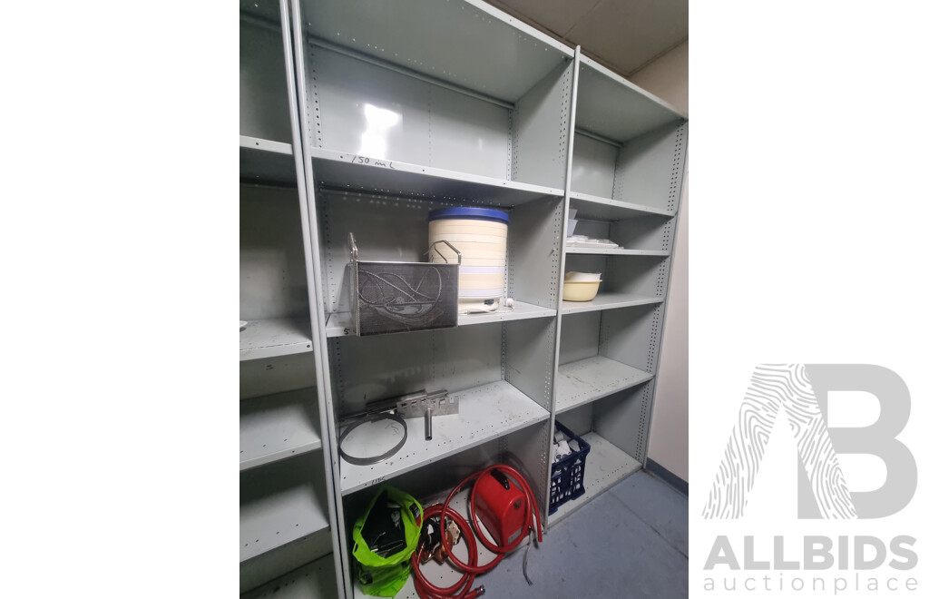 7 Bays of Metal Shelving & Miscellaneous Items ETC