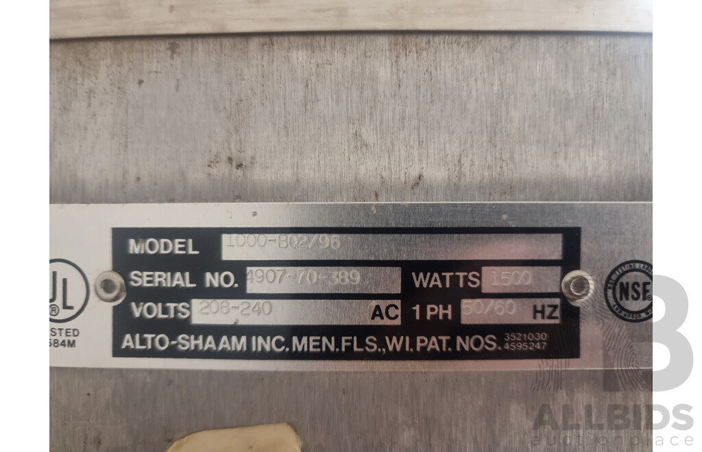Alto Shaam Double Door Upright Electric Hot Box