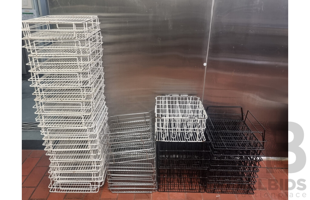 Assorted Size Glass Washer Basket Trays