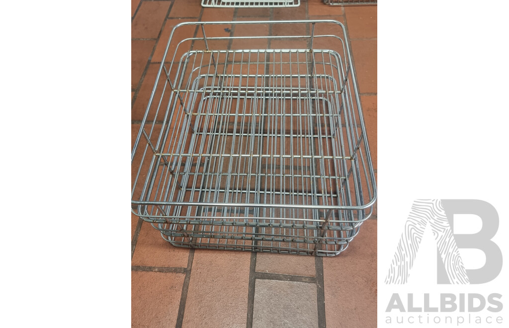 Assorted Size Glass Washer Basket Trays