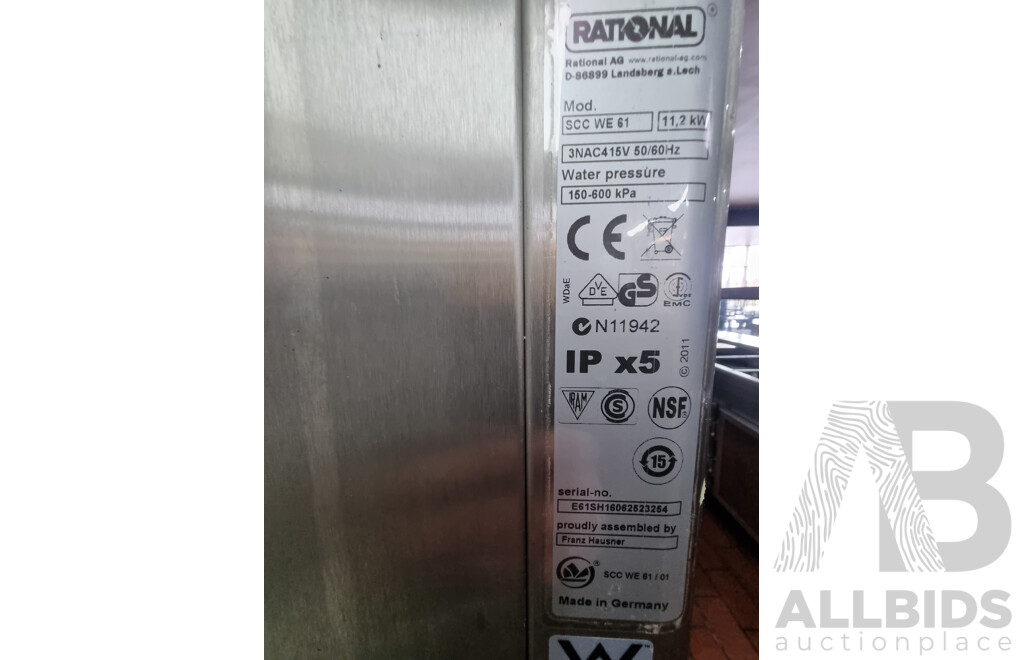 Rational SCC WE61 Commercial Combi Oven Cooling Rack Stand