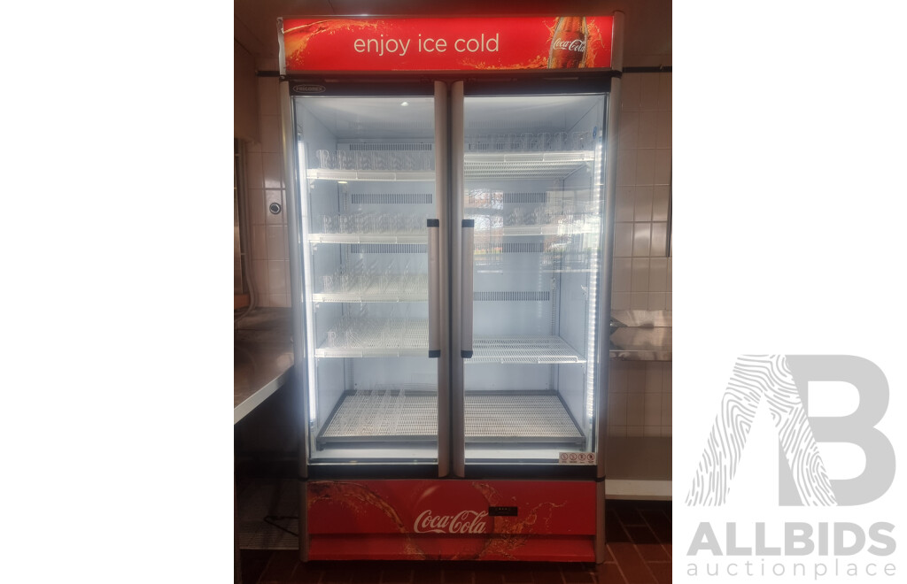 Frigorex Commercial 2 Door 1150L Glass Fridge
