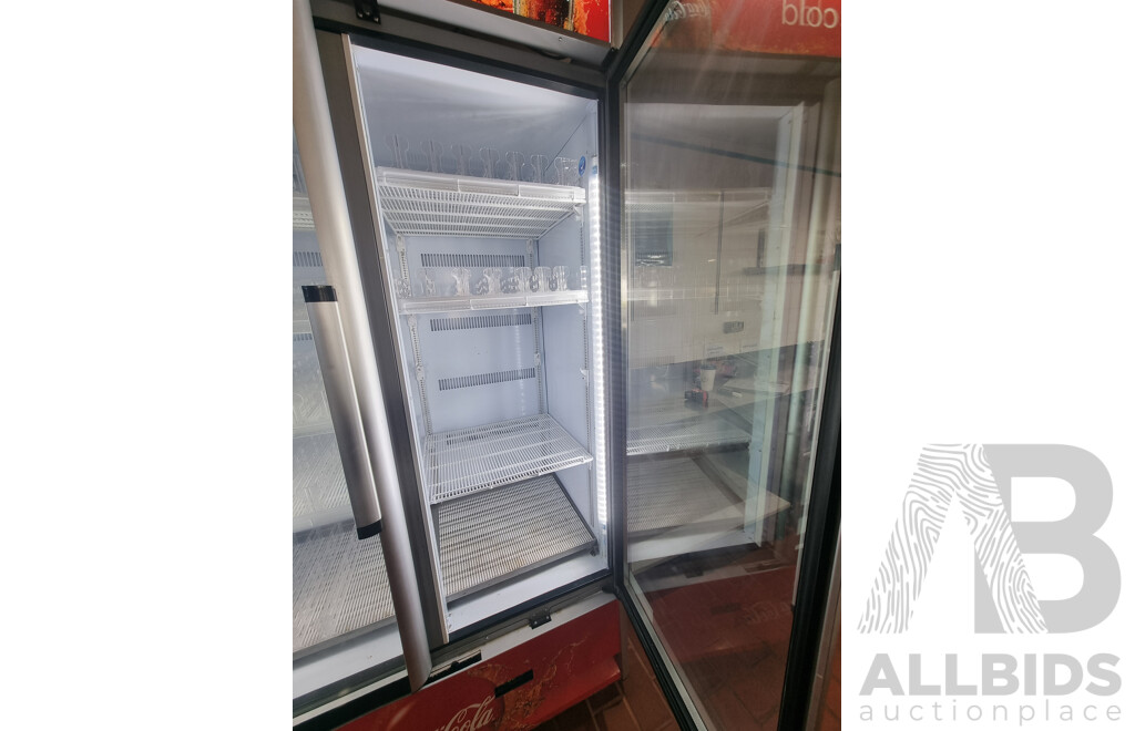 Frigorex Commercial 2 Door 1150L Glass Fridge